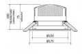 INPACT 150 LED wallwasher (aszimmetrikus falvilágító)